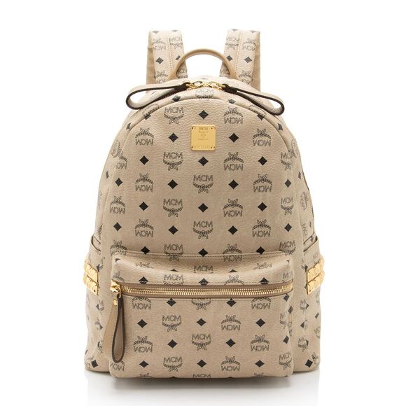 MCM Handbags - MCM Visetos Side Studs Stark Medium Backpack